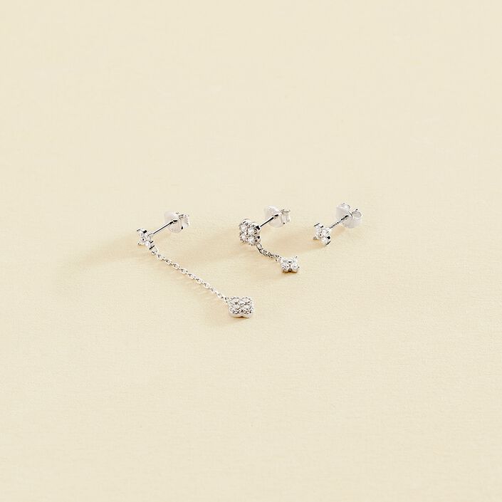 Piercing mini MIX& MATCH - Cristal / Plateado - Piercings  | Agatha