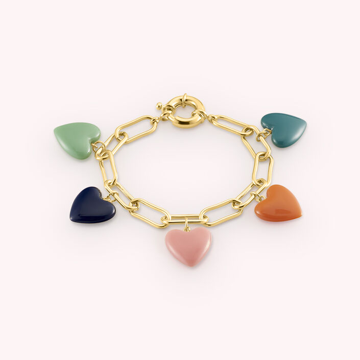 Pulsera de cadena ABBA - Multicolor / Oro - Pulseras  | Agatha