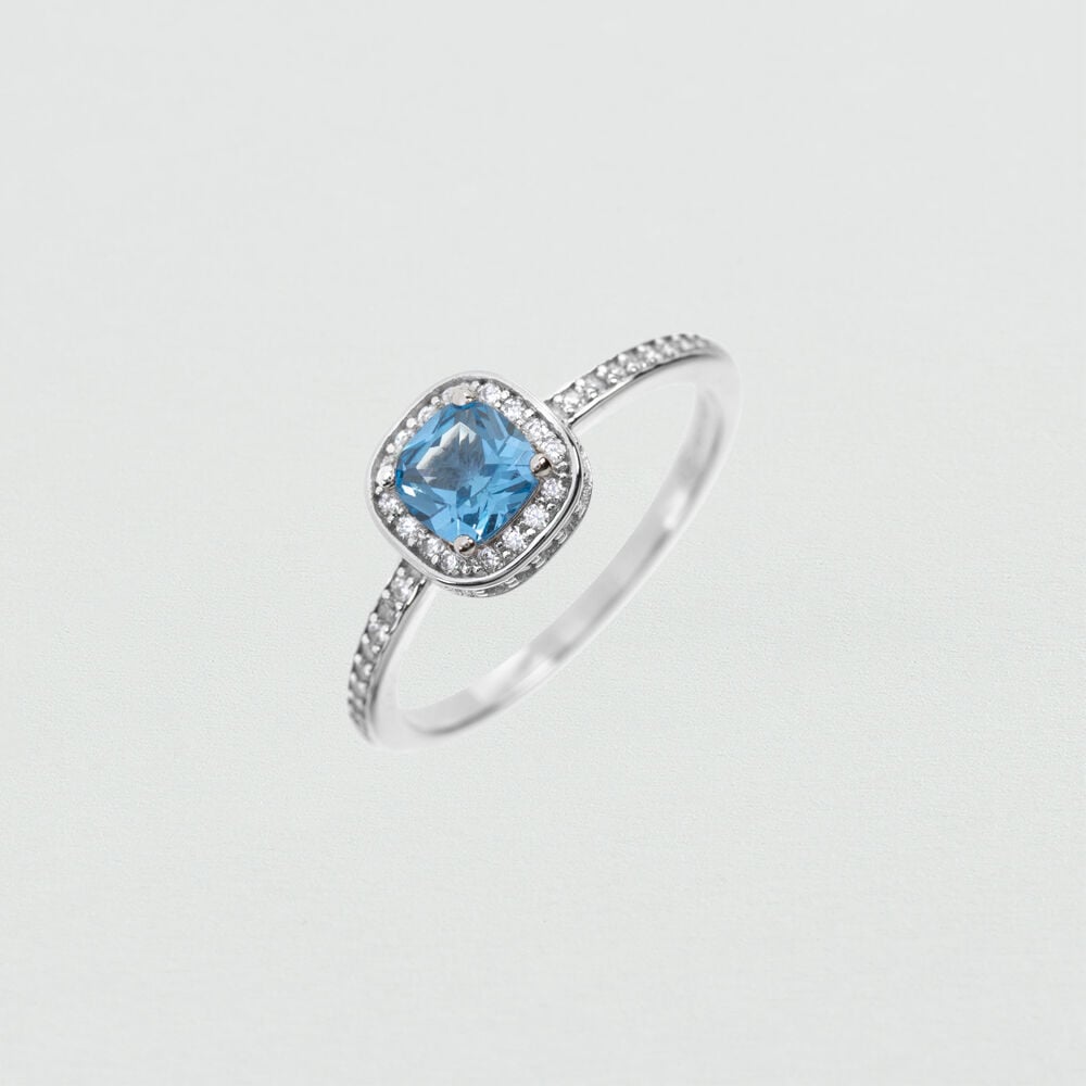 Anillo fino CATALINA - Aqua - Anillos  | Agatha