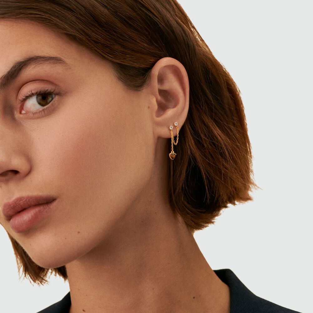 Piercing mini MIX & MATCH - Tiger eye - Piercings  | Agatha