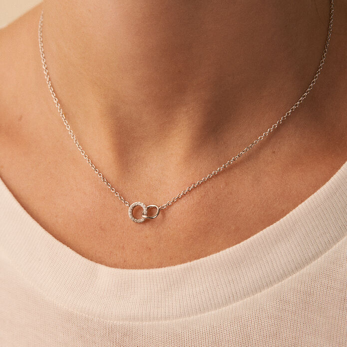 Collar corto RONDOU - Cristal / Plateado - Collares  | Agatha