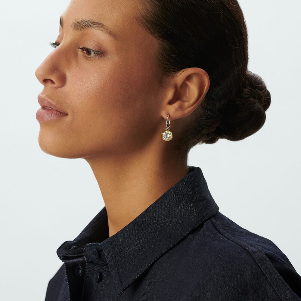 Criollas EAR3BE - Cristal / Plateado - Criollas  | Agatha