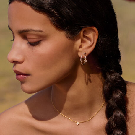 Pendientes largos BELOVED - Cristal / Dorado - Pendientes  | Agatha
