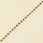 Pulsera de cadena SMARTY - Negro / Oro - Pulseras  | Agatha