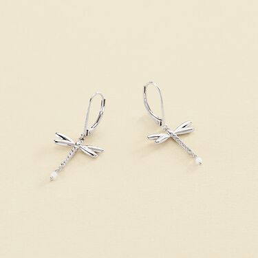 Pendientes largos DRAGONFLY - Plateado - Pendientes  | Agatha