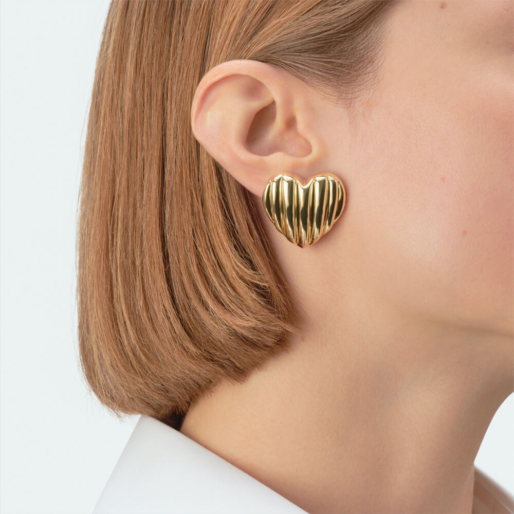 Pendientes de clip SACR&Eacute; C&OElig;UR - Dorado - Pendientes de clip  | Agatha