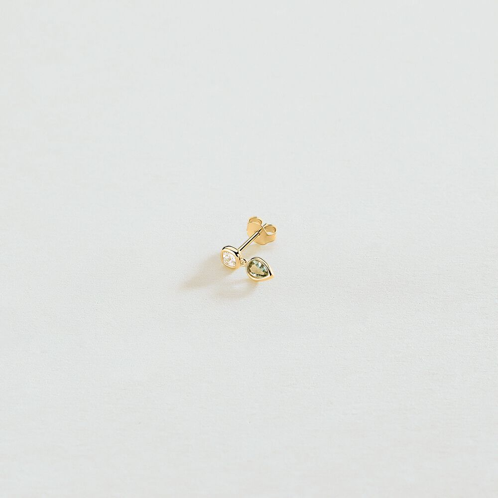 Piercing mini LILA - Verde agua / dorado - Piercings  | Agatha