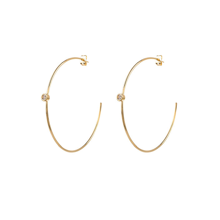 Criollas IMMER - Cristal / Dorado - Pendientes  | Agatha