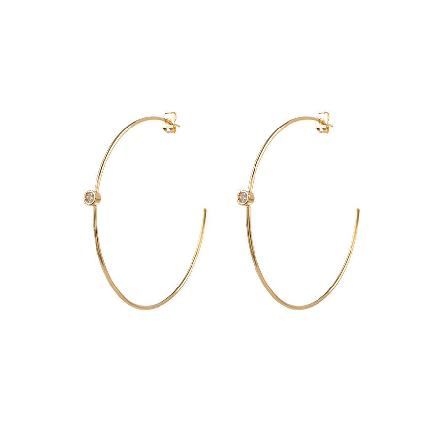 Criollas IMMER - Cristal / Oro - Pendientes  | Agatha