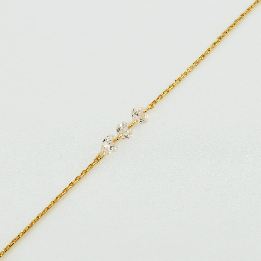 Pulsera de cadena PETILLE - Cristal / Dorado - Outlet  | Agatha