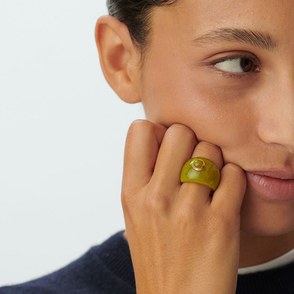 Anillo ancho BE - Caqui - Anillo ancho  | Agatha