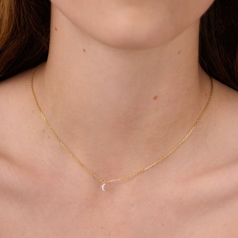 Collar corto MAHINA - Cristal / Dorado - Collar corto  | Agatha