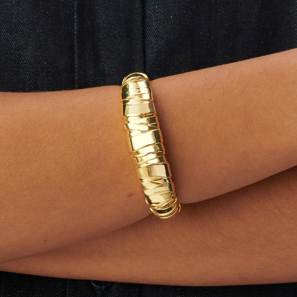 Pulsera rígida BE - Dorado - Pulsera rígida  | Agatha