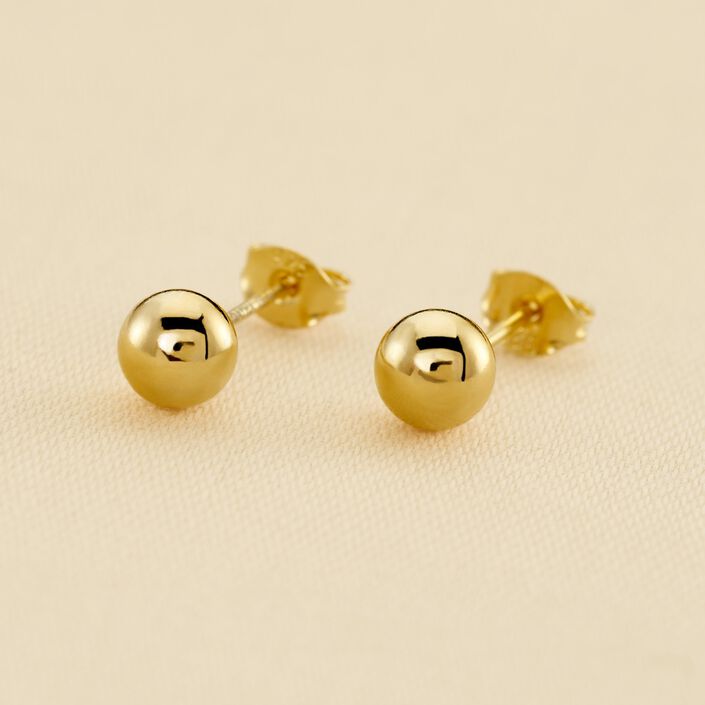 Pendientes cortos SOL - Dorado - Pendientes  | Agatha