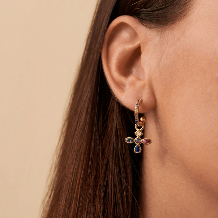 Criollas LUCES - Multicolor / Oro - Pendientes  | Agatha