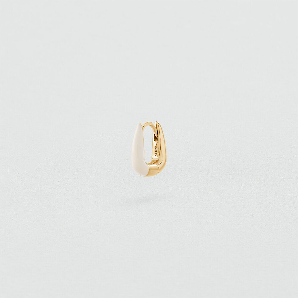 Criolla individual MIX& MATCH - Blanco / Oro - Pendientes  | Agatha