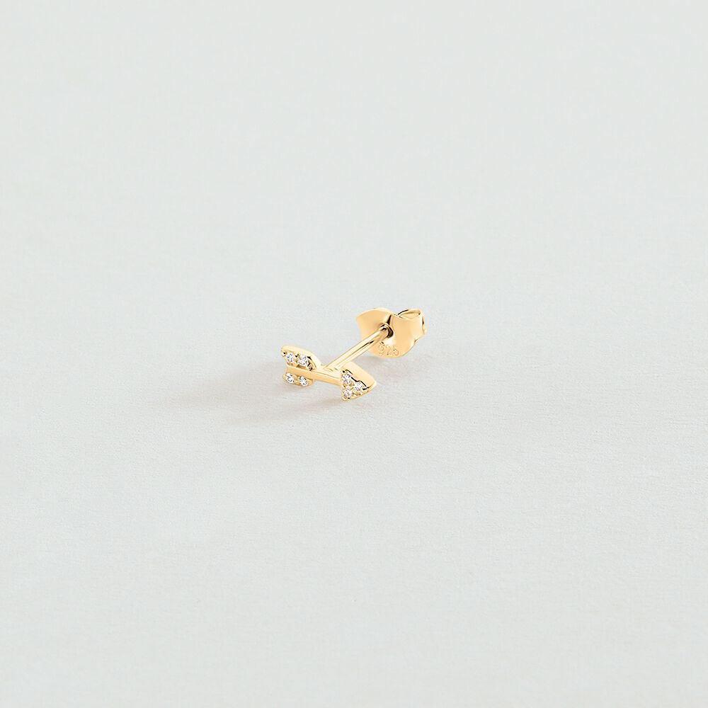 Piercing mini FLECHITA - Cristal / Dorado - Piercings  | Agatha