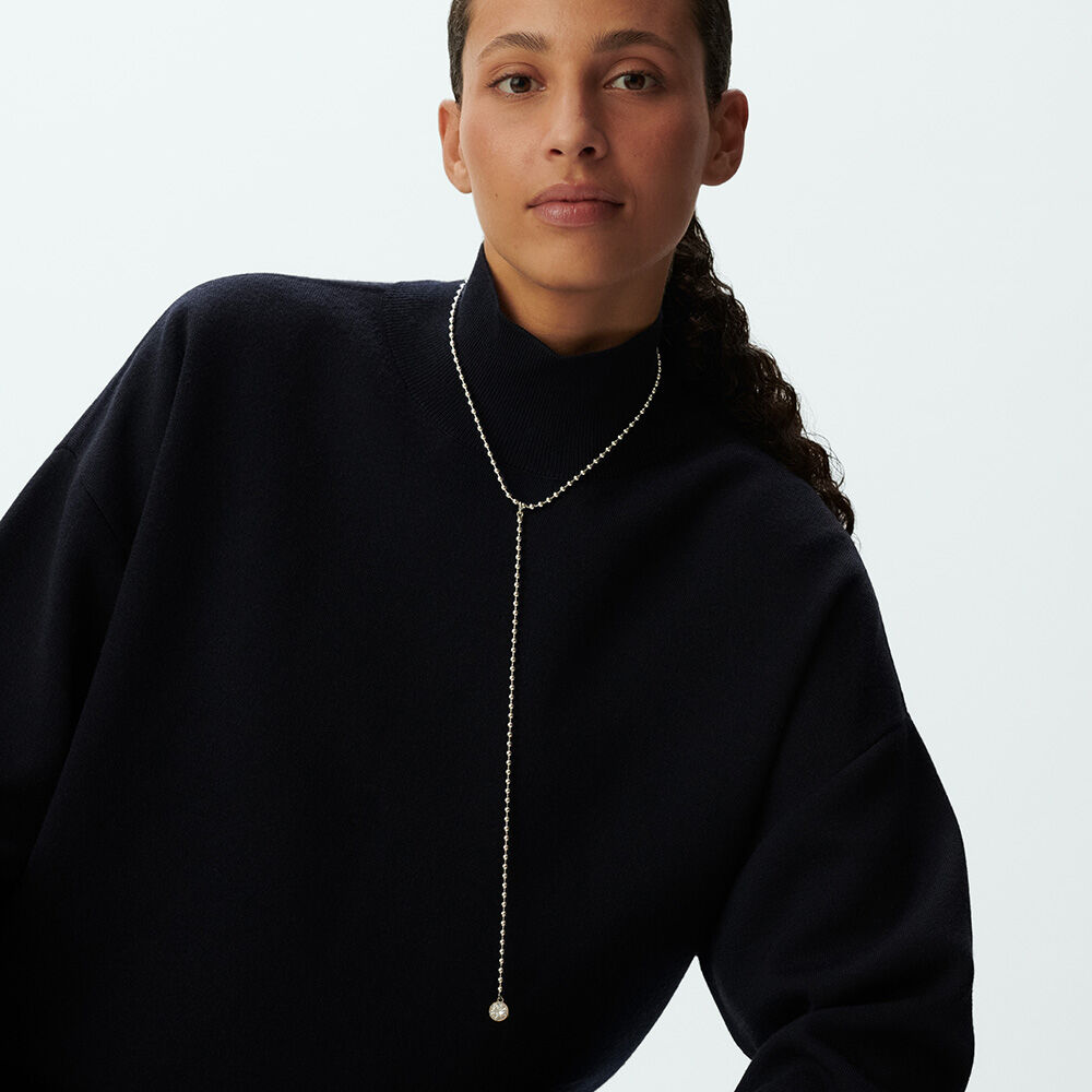 Collar largo BE - Cristal / Plateado - Collar largo  | Agatha