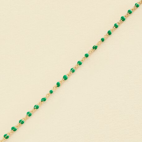 Pulsera de cadena SMARTY - Verde / Dorado - Pulseras  | Agatha