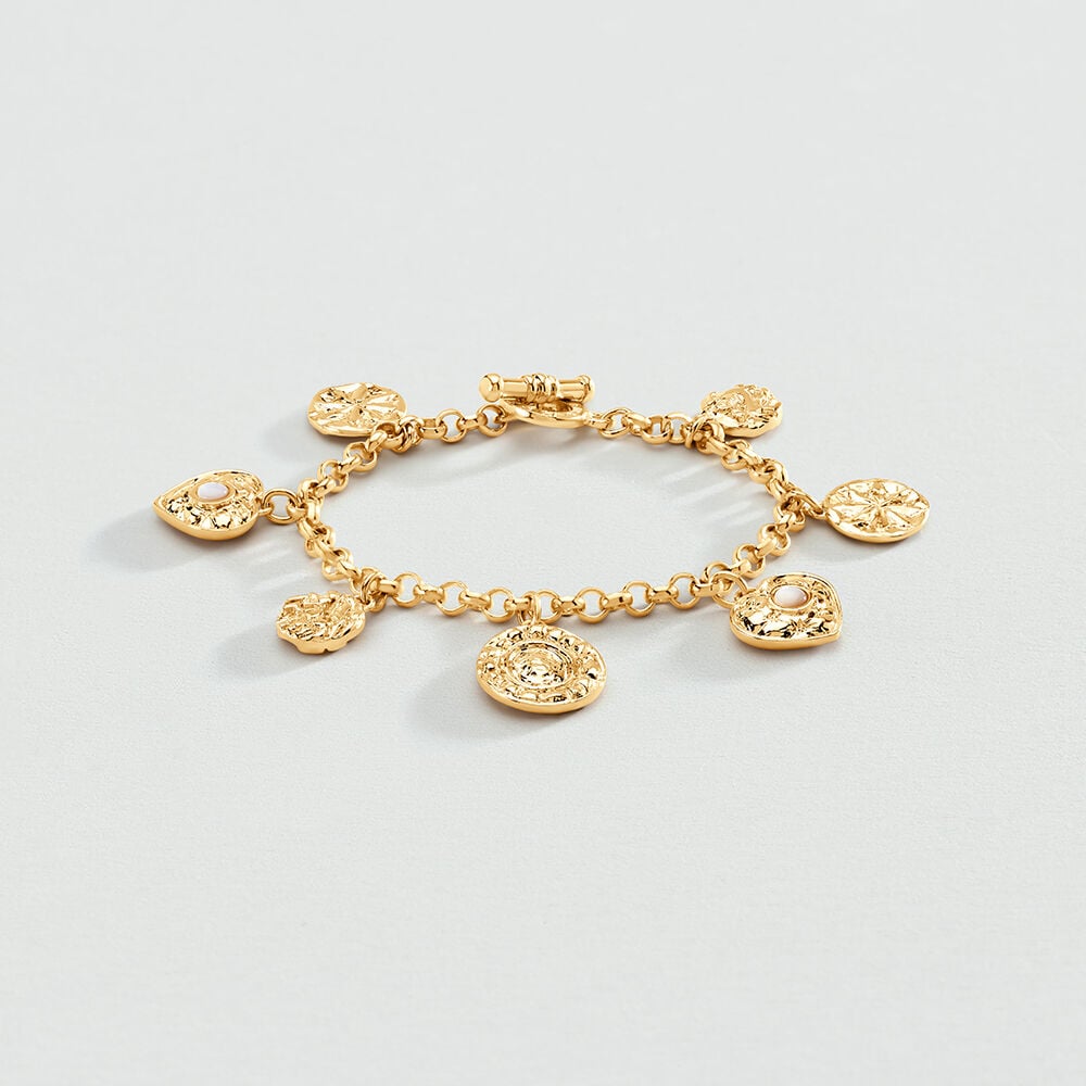 Pulsera de cadena PONT DES ARTS - Dorado / Blanco - Pulsera de cadena  | Agatha