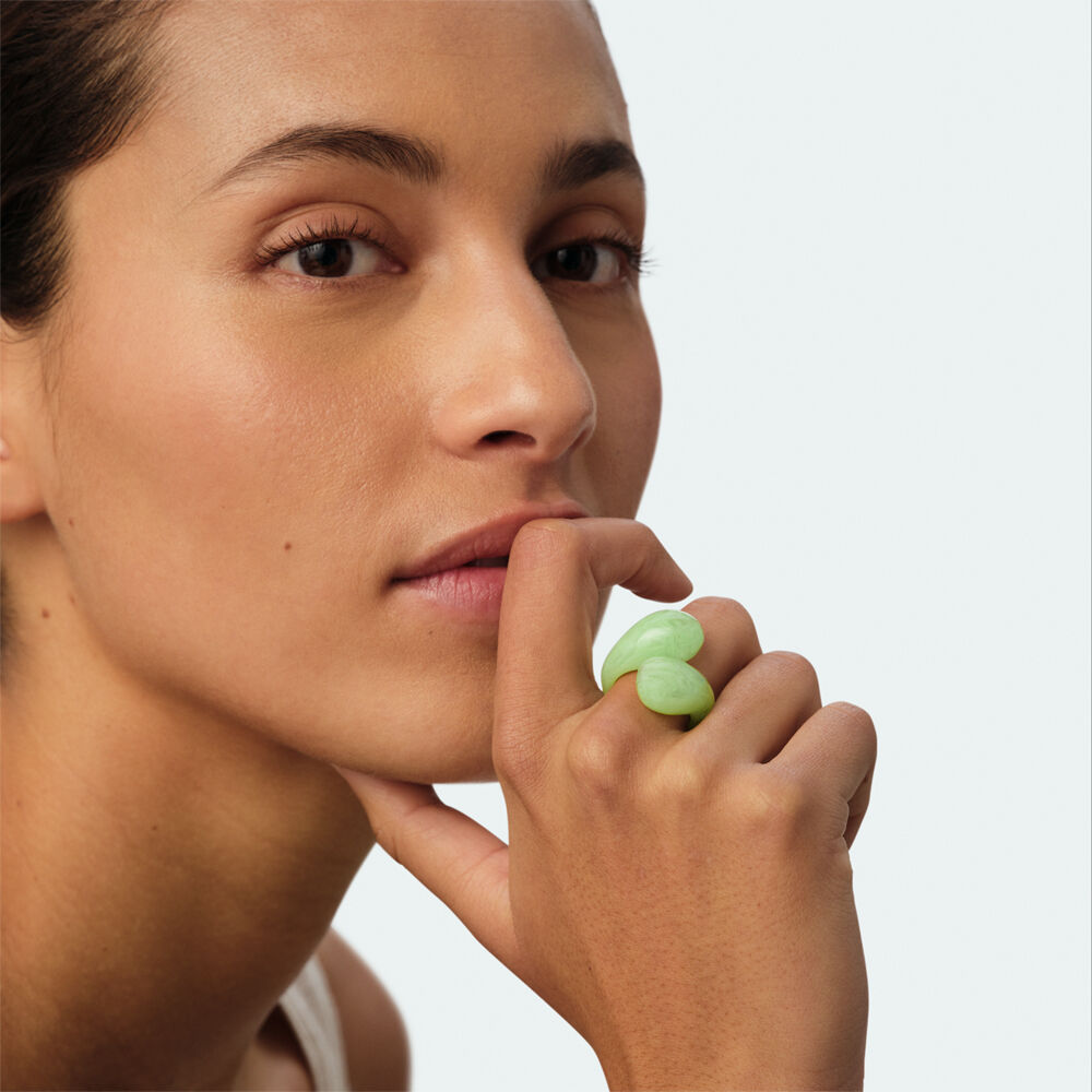 Anillo fino CALMA - Verde / Dorado - Anillos  | Agatha