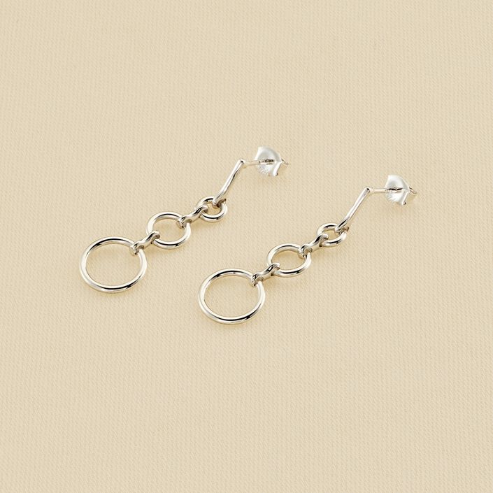 Pendientes largos PHILRING - Plata - Pendientes  | Agatha