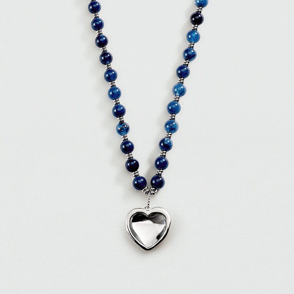 Collar largo BE - Azul / Plata - Collar largo  | Agatha