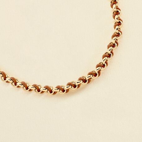 Collar midi TWIGGY - oro / camello - Collares  | Agatha