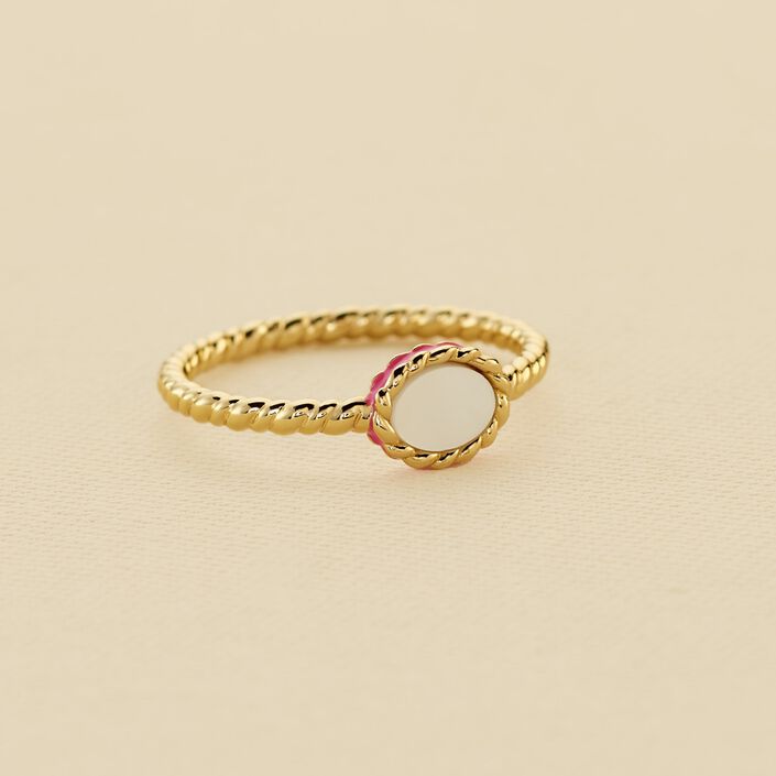 Anillo fino ATMA - Madre perla / Rosa - Anillos  | Agatha