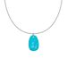 Collar midi NATURAL - Turquesa / Plata - Collares  | Agatha