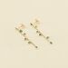 Pendientes largos NEITH - Verde / Dorado - Pendientes  | Agatha