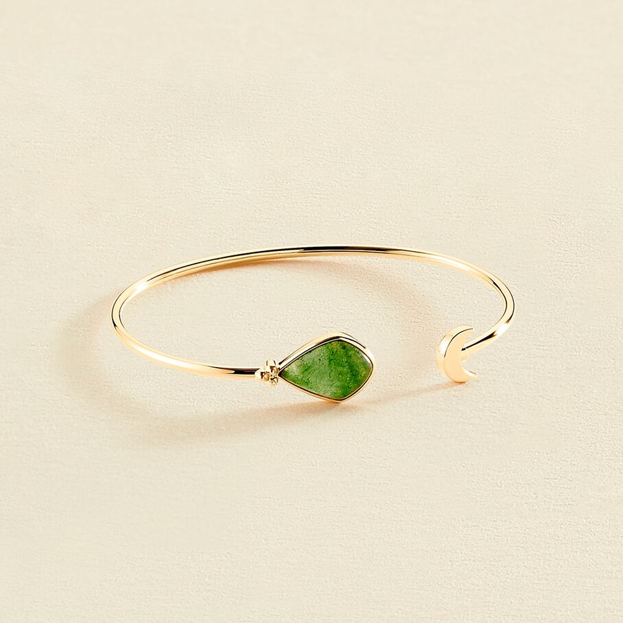 Pulsera rígida MOON - Aventurine - Pulseras  | Agatha