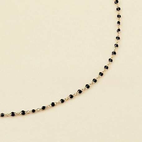 Collar corto SMARTY - Negro / Oro - Collares  | Agatha