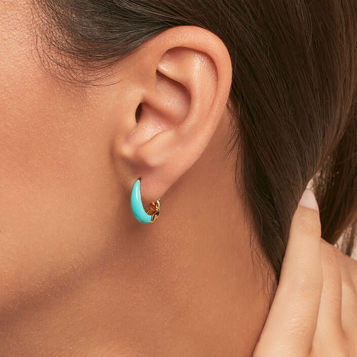 Criollas ATMA - Azul / Oro - Pendientes  | Agatha