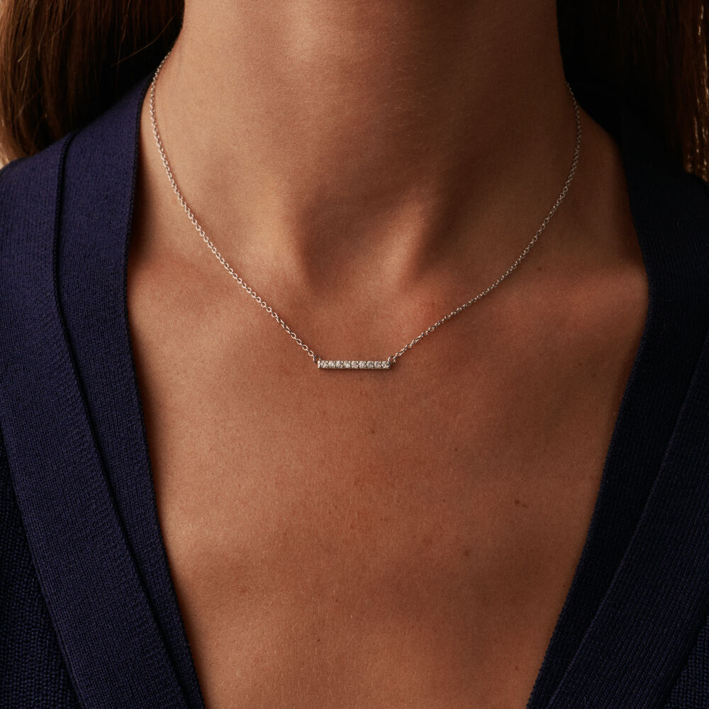 Collar corto BARSHINE - Cristal / Plateado - Collar corto  | Agatha