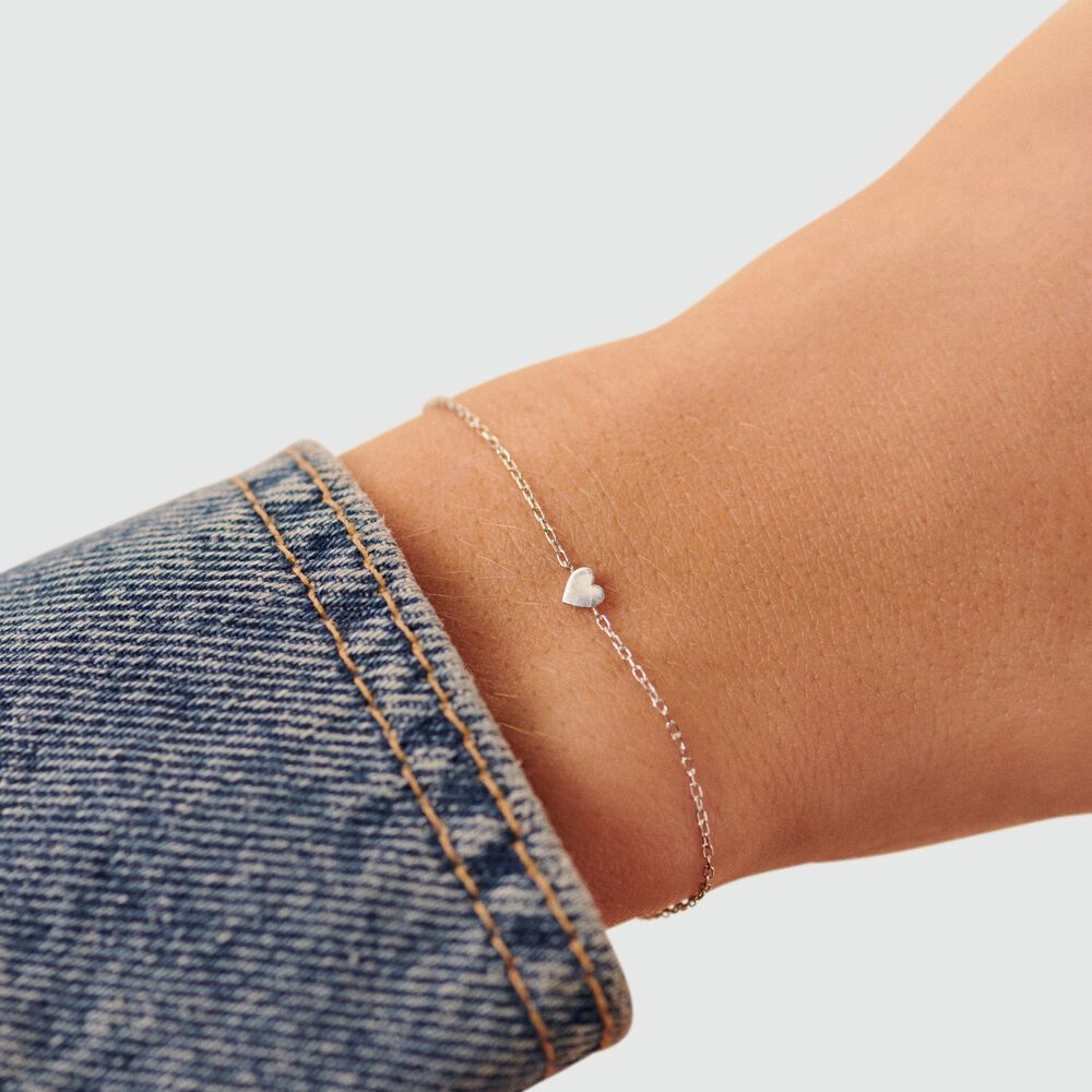 Pulsera de cadena WITH LOVE - Plata - Pulsera de cadena  | Agatha