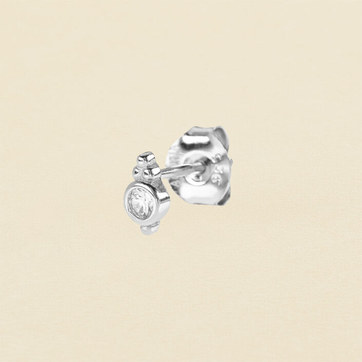 Piercing mini DECO - Cristal / Plateado - Piercings  | Agatha