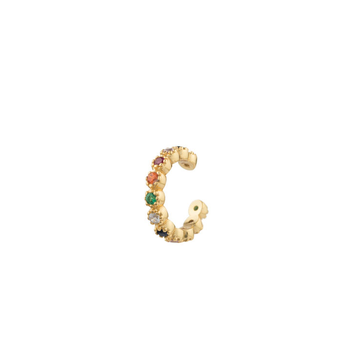 Ear cuff ARO - Multicolor / Oro - Piercings  | Agatha
