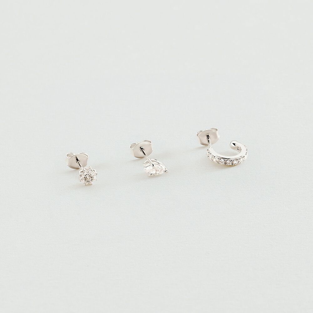 Piercing mini MIX & MATCH - Cristal / Plateado - Piercings  | Agatha