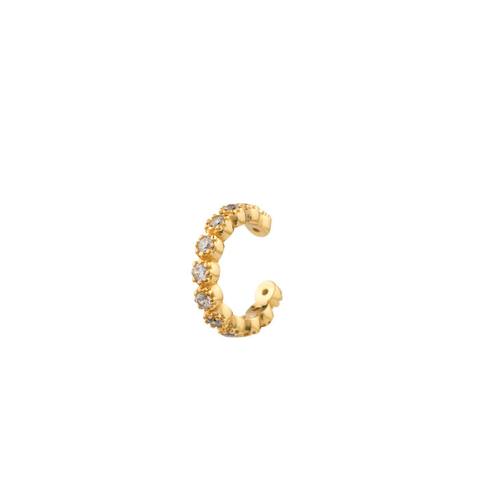 Ear cuff ARO - Cristal / Oro - Piercings  | Agatha
