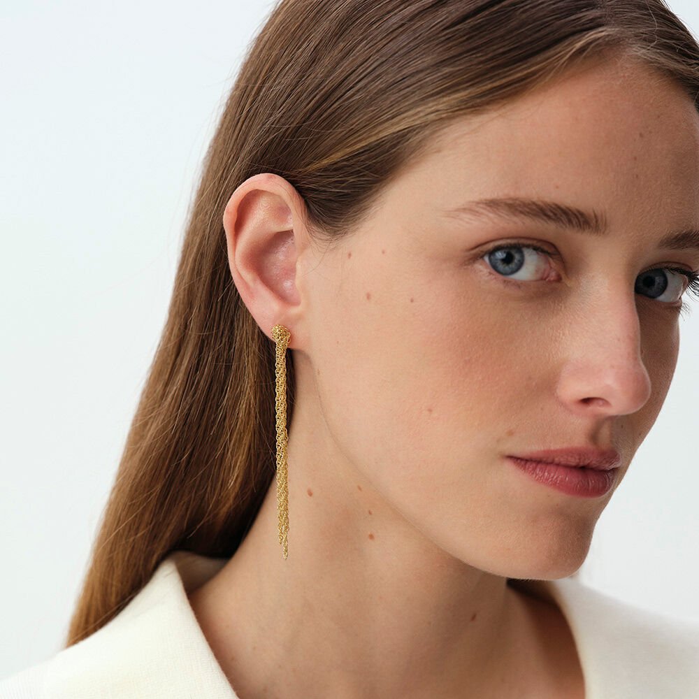 Pendientes largos SOLFERINO - Dorado - Pendientes largos  | Agatha