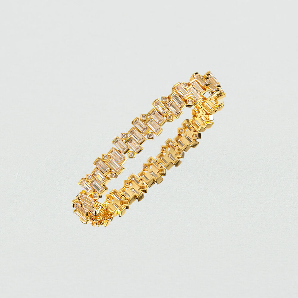 Pulsera de cadena GRETA - Cristal / Dorado - Outlet  | Agatha