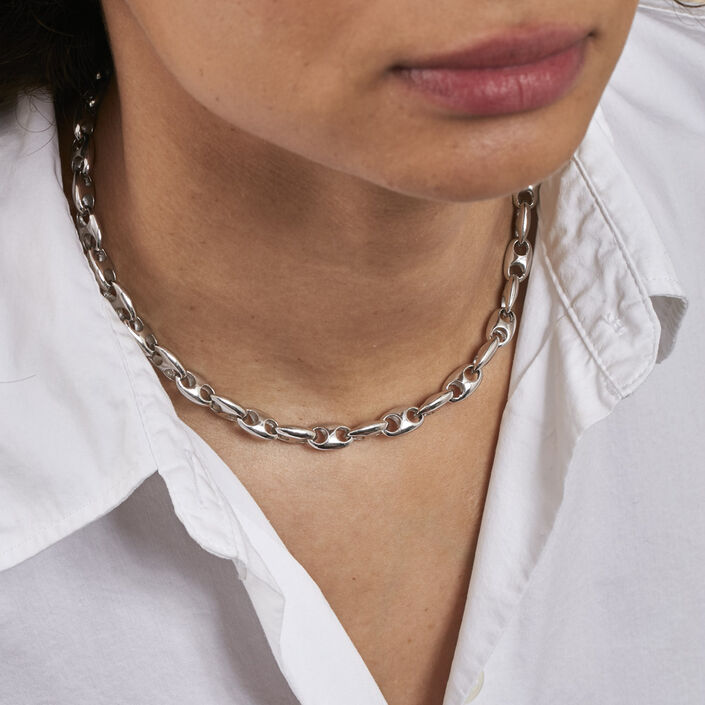 Collar corto ETREINTE - Plata - Collares  | Agatha