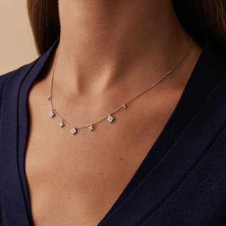 Collar corto BELOVED - Cristal / Plateado - Collares  | Agatha