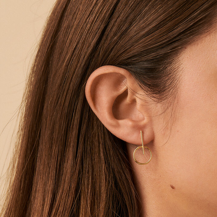 Pendientes largos PHILRING - Dorado - Pendientes  | Agatha