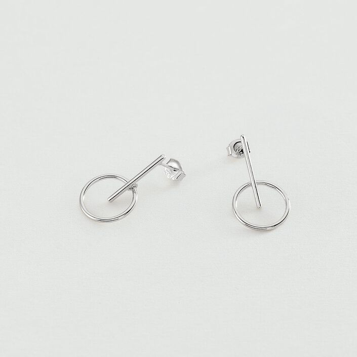 Pendientes largos PHILRING - Plata - Pendientes  | Agatha