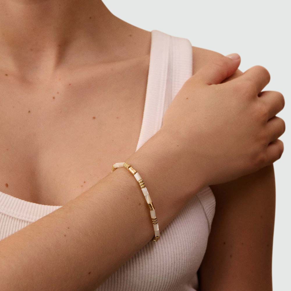 Pulsera de cadena PETRA - N&aacute;car / Oro - Pulsera de cadena  | Agatha