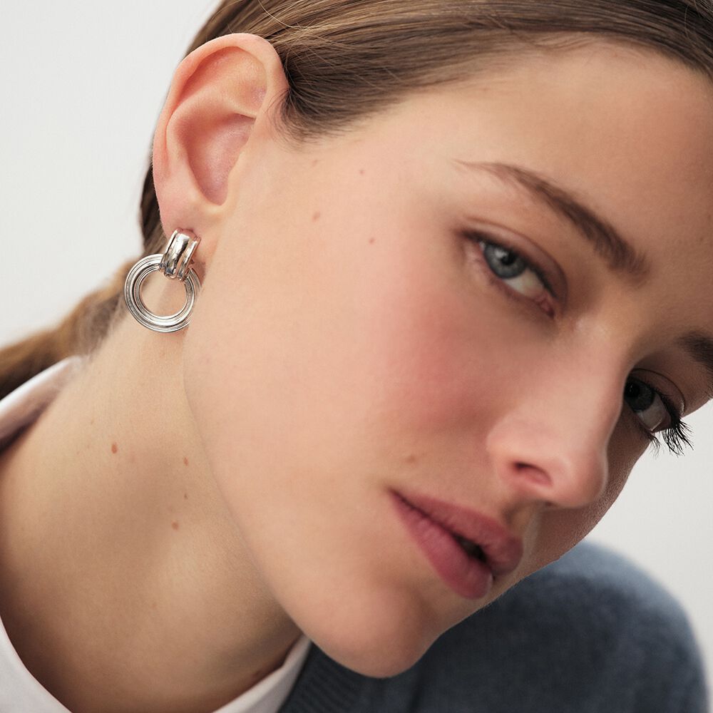 Pendientes largos SILVER - Plata - Pendientes de fantasía  | Agatha