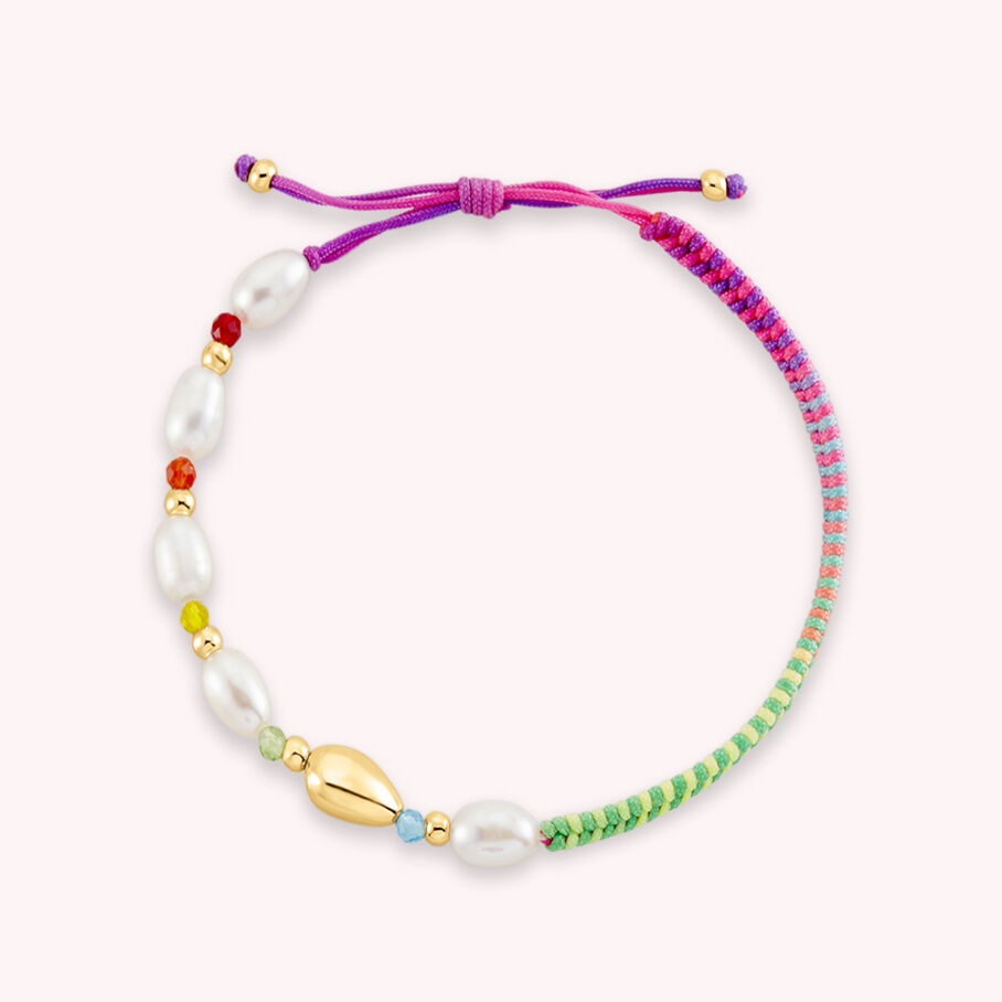 Pulsera con cordón - Multicolor / Oro 02480238-256-TU Agatha