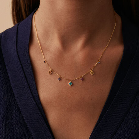Collar corto BELOVED - Multicolor / Oro - Collares  | Agatha